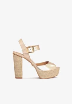 Kazar High Heel Sandalette - Gold