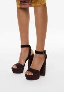 Kazar Studio TEONA - High Heel Sandalette - Dark Brown