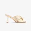Kazar EOLA-MULES ON A HEEL SHAPED LIKE A HOURGLASS - High Heel Sandalette - Gold