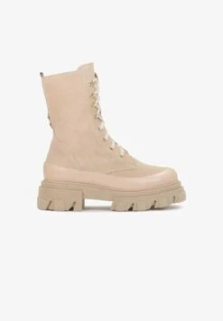 Kazar EAST-ANKLE BOOTS - Schnürstiefelette - Beige