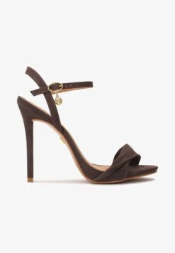 Kazar TERRY - High Heel Sandalette - Dark Brown