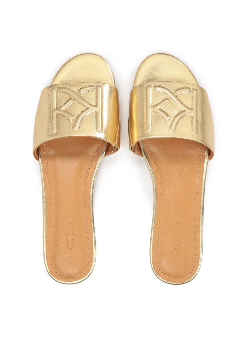 Kazar ALLNA - Pantolette Flach - Gold – Bild 3