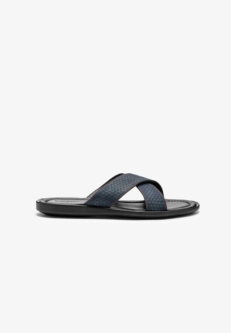 Kazar HARRY - Pantolette Flach - Mottled Dark Blue – Bild 3