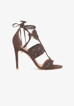Kazar ACACIA - High Heel Sandalette - Dark Brown