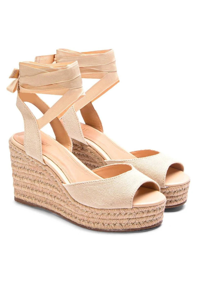 Kazar MACADAMIA - WEDGE SANDALS - Keilsandalette - Beige – Bild 2